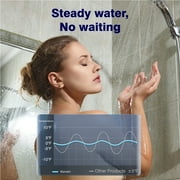 Ranein Electric Tankless Water Heater, 27kW 240V on Demand Instant Endless Water Heater with LED Temperature Display for Residential Whole House Shower, Space Saving
