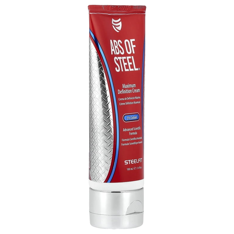 SteelFit Abs of Steel, Heat Activated Definition Cream, 3.4 fl oz