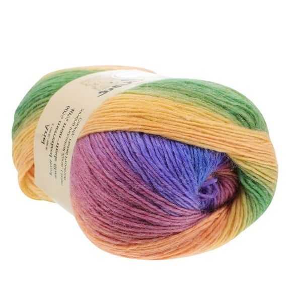 1 Roll Multicolored Knitting Yarn, Crochet Yarn, Weaving Yarn Thread for Knitting, Crochet, Crafts and Projects