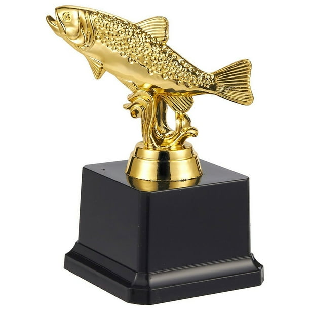Fishing Trophy Gold Award Trophy for Fishing Tournaments