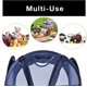 thumbnail image 5 of Cesto para la colada cuadrado desplegable de malla de lujo con bolsillo lateral y asas - Diseño plegable de tela - Hogar - (capacidad para 2 cargas) (14 x 23 pulgadas) azul marino Sincero Hogar, 5 of 5