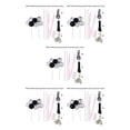 thumbnail image 1 of bedienty Cake Topper Home Wedding Party Cake Balloon Ribbon Straws Decoration Pastry Decor Sapphire Glitter Balloon 3# 5Set, 1 of 6