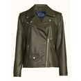 thumbnail image 4 of Scoop Women's Faux Leather Moto Jacket, 4 of 5