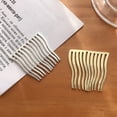 thumbnail image 4 of Comb Wide Tooth 4pcs Teeth Hair Combs Metal French Hair Side Combs Decorative Combs Hair Clips Bridal Wedding Veil Hair Combs for Hair Accessories Women Girls Metal Comb, 4 of 5
