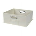 thumbnail image 5 of Niche Cubo Set of 2 Half-Size Foldable Fabric Storage Bins with Label Holders- Black, 5 of 12