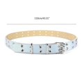 thumbnail image 2 of Cowboy Belt for Women Fashion Rivet Belt Wide Belt Gothic-Style Pin Buckle Waistband for Jeans Pants Female Accessories, 2 of 4