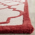 thumbnail image 3 of SAFAVIEH Cambridge Kevin Geometric Wool Area Rug, Ivory/Rust, 6' x 6' Square, 3 of 7