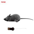 thumbnail image 3 of sweethay Juguete de broma para mascotas, juguete de ratón con Control remoto, ratón de felpa inalámbrico electrónico, suministros para Juguetes para gatos gris L, 3 of 6