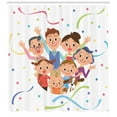 thumbnail image 3 of Ambesonne Family Shower Curtain, Third Generation Family, 69"Wx75"L, Multicolor, 3 of 3
