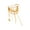 Gold, variant on Elegant Tassels Chain Pin with Minimalist Design Featuring Irregular Shape Brooch for Various Occasions Parties