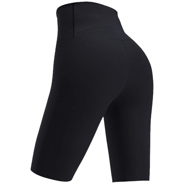 Gibobby Shorts Deportivo Pantalones de equitación de polainas para mujer Primavera y verano Ropa exterior Pantalones de yoga ajustados(Negro, M)