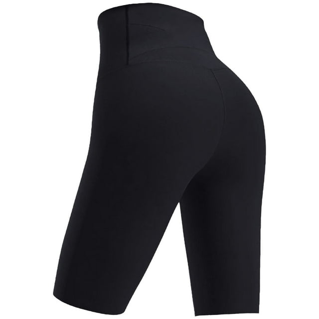 Gibobby Yoga pants cortos mujer Pantalones de equitación de polainas para mujer Primavera y verano Ropa exterior Pantalones de yoga ajustados(Negro,M)