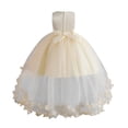 thumbnail image 2 of Tween Girl Tulle Dress Light Yellow Sleeveless Spring Dresses for Girls Dress up Clothes for Girls 12-13 Years, 2 of 6