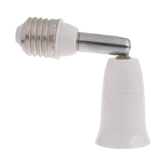 Flexible E27 Light Bulb Holder E27 Socket Extender Supports 100W, Great for Any Setting Easy to Install Heat-resistant