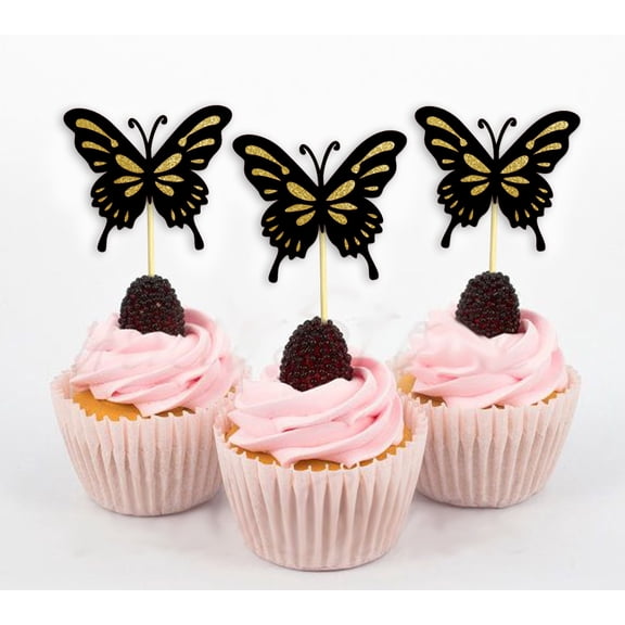Darling Souvenir, Cupcake Toppers, Birthday Wedding Party Dessert Decorations - Pack Of 20
