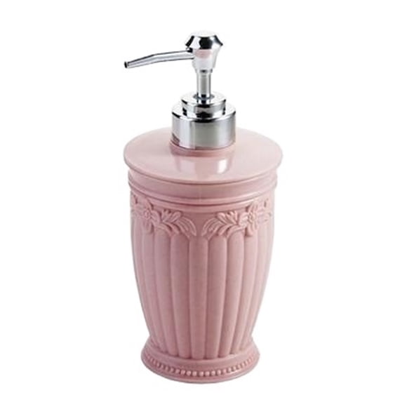 Dispensador de jabón for el hogar, redondo, for baño, color azul y rosa, 300 ml