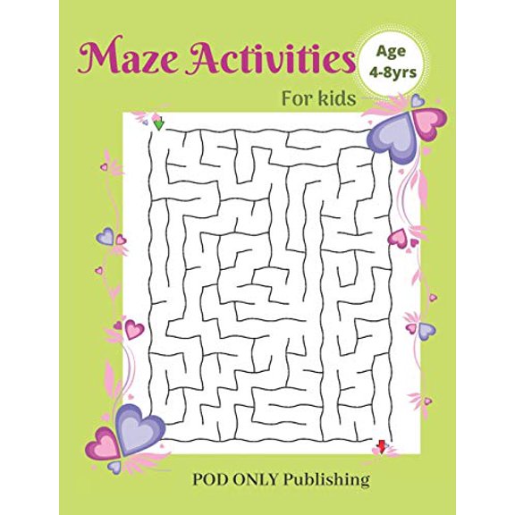 Maze Activities For Kids: Vol. 9 Beautiful Funny Maze Book Is A Great Idea For Family Mom Dad Teen & Kids To Sharp Their Brain And Gift For Birt
