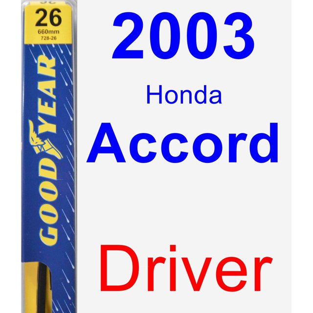 2003 Honda Accord Driver Wiper Blade Premium