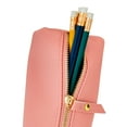 thumbnail image 4 of Pen + Gear Simulated Leather Pencil Pouch, Pink for Middle School, 4 of 5
