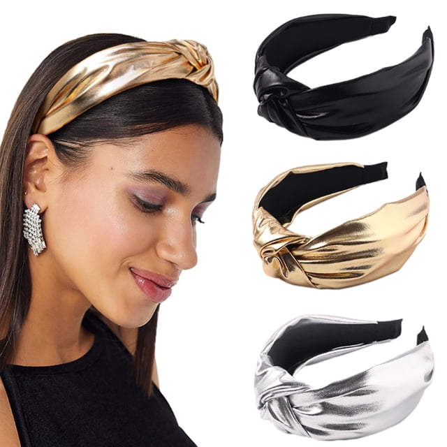 Diadema para el pelo, turbante ancho anudado, diademas bonitas a la moda, accesorios para el cabello