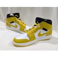 thumbnail image 1 of N I-K-E A i r-Jor-dan 1 Mid White/Vivid Sulfur/B Men's Sneakers-Sz 10.5 NWB BQ6472-170, 1 of 6