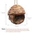 thumbnail image 5 of QBLEEV Grass Hand Woven Birdhouse, Outside Grass Hanging Bird Hut, Natural Hummingbird Nest for Outdoor(Reed), 5 of 5