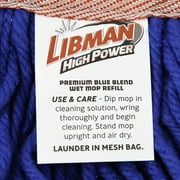 Libman Heavy Duty Blue Looped End Mop Refill with Cotton Blend Fibers