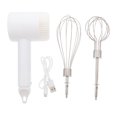 thumbnail image 1 of Miangastore 1 Set Hand Held Mixer Cordless Electric Mixer White Stainless Steel Baking Bakers, 1 of 8
