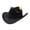 Z7-Black, variant on Classic Felt Cowboy Hat Cattleman Shapeable Wide Brim for Men Women Rodeo