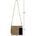 thumbnail image 5 of Kukuzhu Women Crochet Shoulder Bag Handmade Woven Beach Crossbody Handbag Satchel Purse with Tassel for Summer, 5 of 6