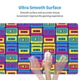 thumbnail image 4 of Rateoe Cassette Tapes Print Mouse Pad - Extended Large Gaming Mousepad,Non-Slip Stitched Edge,16x29.5 Inch, 4 of 8