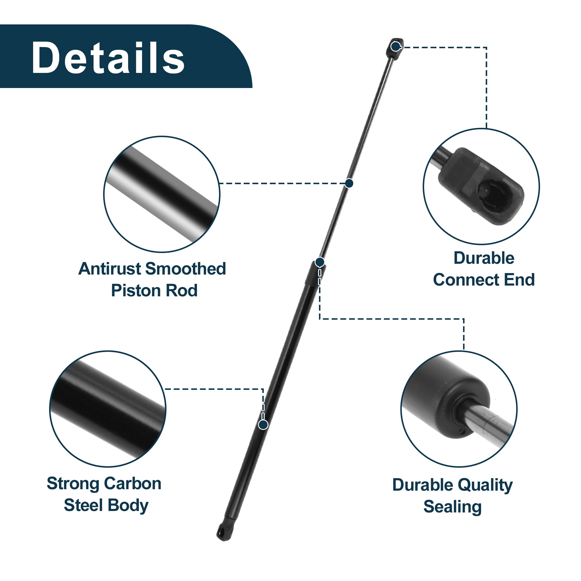 Unique Bargains Lift Supports for Kia Optima 2011-2015 Front Hood Gas Spring No.811612T000