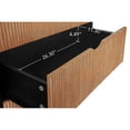 thumbnail image 4 of Vastcury Modern 3 Drawer Dresser for Living Room, Nightstand Bedside Cabinet with Storage for Bedroom, Black, 4 of 10