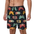thumbnail image 2 of Haiem Retro Video Game Mens Swim Trunks with Compression Liner 2 in 1 Swimming Shorts Stretch Swimwear Quick Dry,Board Shorts-Large, 2 of 9