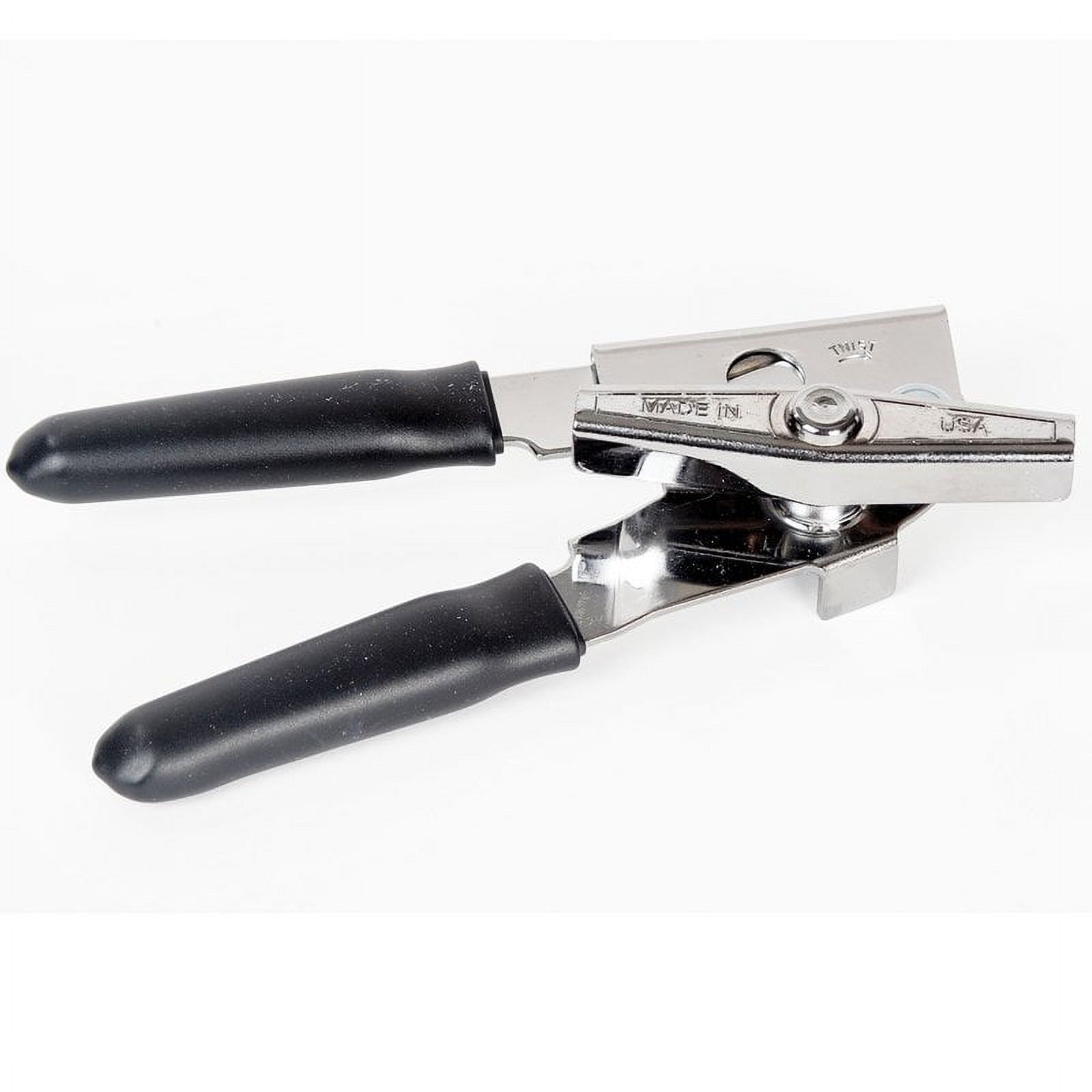 Ez-Duz-It Deluxe Can Opener with Rubberized Grip, Black photo 1