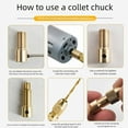 thumbnail image 2 of 6Pcs Drill Chuck Collet Set Chuck Collet Kit Rotary Tool Keyless Quick Changing Chuck 0.5-3mm Replacement Accessories, 2 of 9