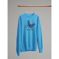 thumbnail image 3 of Butterflies W Leopard Print Sweatshirt Women -Image by Shutterstock, Female Large, 3 of 4