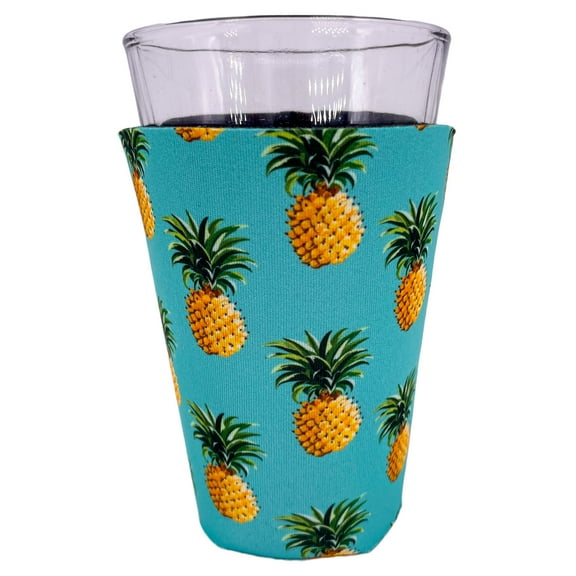 Pineapple Pattern Pint Glass Coolie (1)