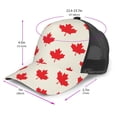 thumbnail image 2 of Disketp Happy Canada Day Print Trucker Hat Men Women - Mesh Baseball SnapBack Cap, 2 of 7
