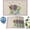 Flowerhwk7931, variant on Oil Painting Art Blue Indoor Placemats Set of 6, Abstract Gray Geometric, Non-Slip/Wipe Clean Linen Dining Table Mat Set, Heat-Resistant Table Liner For Holiday/Party/Outdoor, Table Decoration
