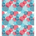 thumbnail image 3 of Ambesonne Abstract Duvet Cover Set, Intertwined Circles Square, 2-Calking, Seafoam Petrol Blue and White, 3 of 7