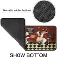 thumbnail image 6 of Chef Kitchen Rugs and Mats Sets of 2,Non-Slip Washable Kitchen Mats,Vintage Fat Chef Red Kitchen Decor Rug for Front of Kitchen Sink,17x30+17x47 Inch, 6 of 6