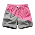 thumbnail image 3 of WERYOUNG Couple Sports And Fitness Nylon Shorts Men Can Go Underwater Trousers Relaxed Fit Trunks, Pink, L, 3 of 9
