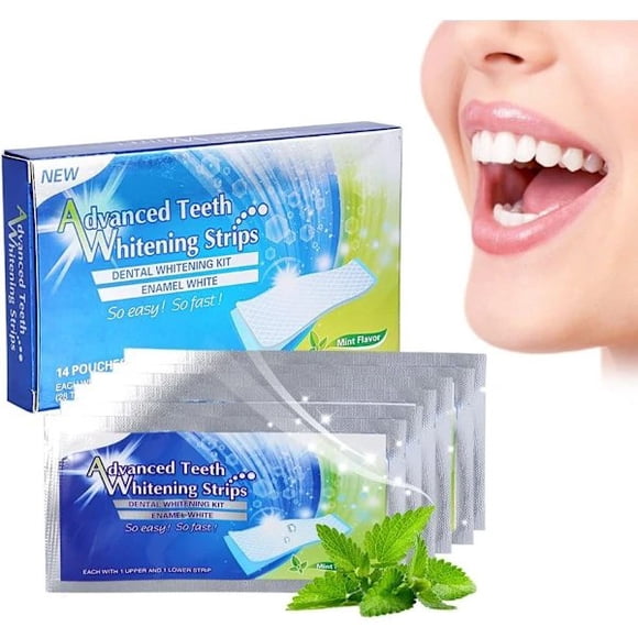 Tiras Blanqueadoras 3D White, 14 Piezas – Elimina Manchas, Blanquea Dientes, Ideal Viaje Familiar