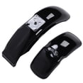 thumbnail image 2 of Motorcycle Mud Guard, Splash Protection Gloss Black Motorcycle Front Rear Mudguard Easy Replacement  for 8in 10in Wheel, 2 of 7