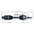 thumbnail image 4 of TrakMotive CV Axle Shaft MI-8076 Premium; OEM Replacement, 4 of 5