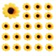 thumbnail image 1 of 50 Piezas Cabezas de Girasol Artificiales Tela Cabezas de Girasol Falsas para DecoracióN de Boda Ramo de Novia Manualidades de Bricolaje, 1 of 1