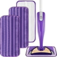thumbnail image 1 of CUITING 3 Pcs Reusable Microfiber Mop Pads Compatible with Swiffer Wet Jet Wet Pads Refill Washable Mop Pads Wet Dry Mopping Cloths Replacements for Swiffer Wetjet 12” Mop All Purpose Flo, 1 of 7