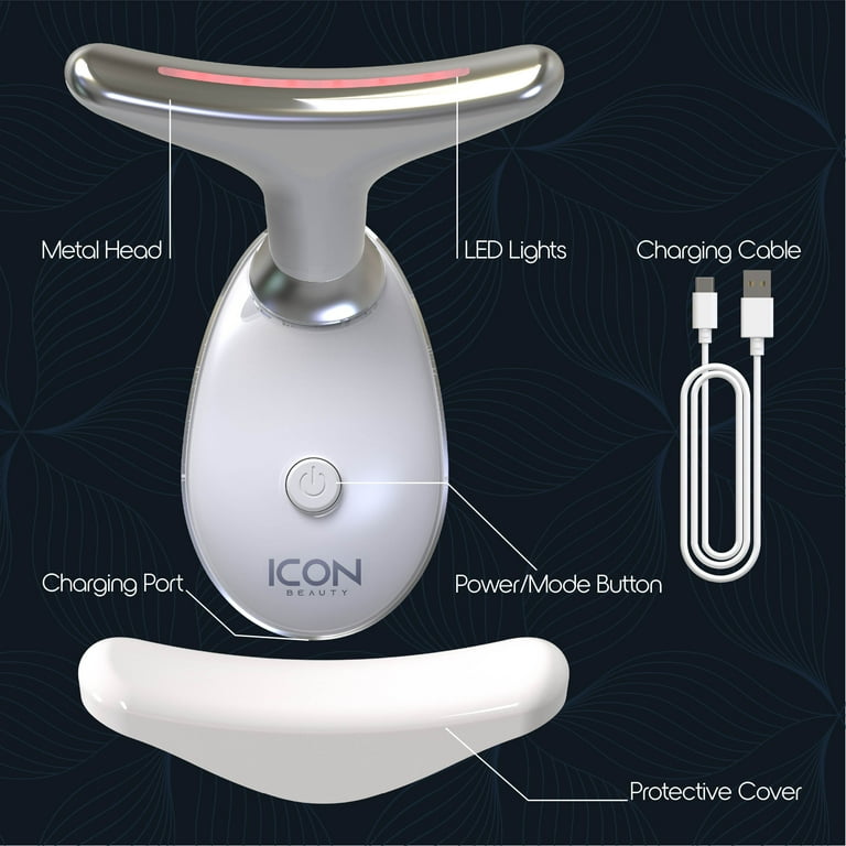 Icon by Tzumi Pulse Red Light Therapy for Face and Neck Skin