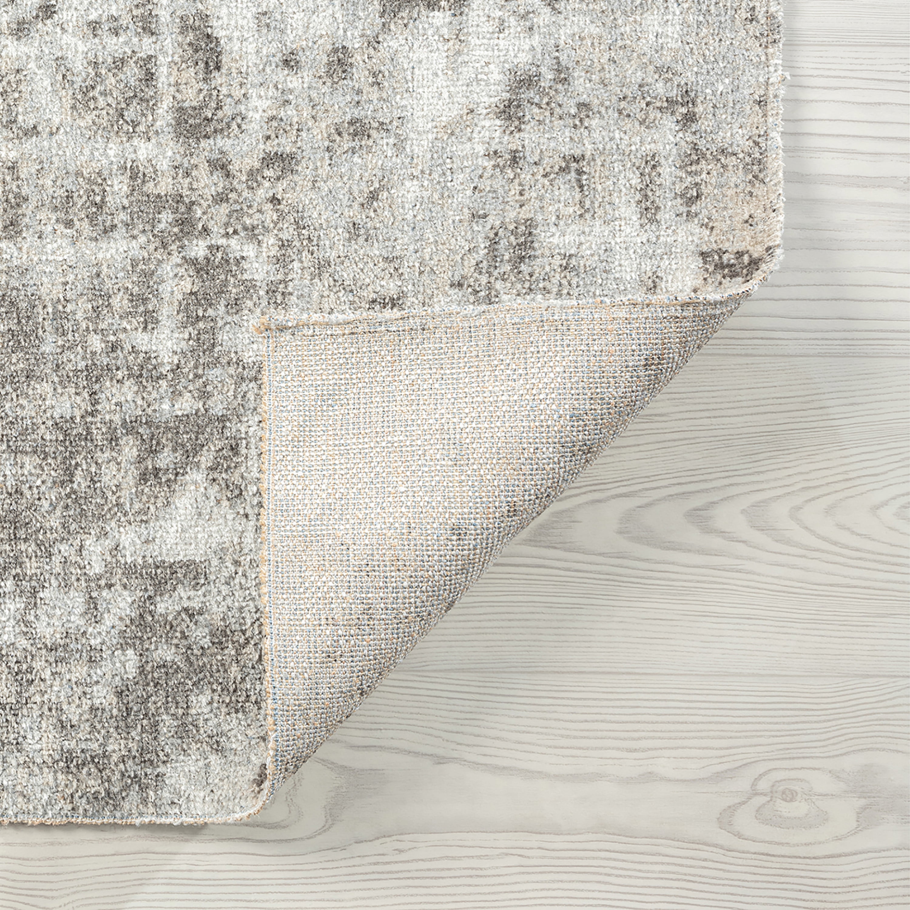 Contemporary 4x6 Area Rug (4' x 5'3'') Abstract Cream, Cream Indoor Rectangle Easy to Clean